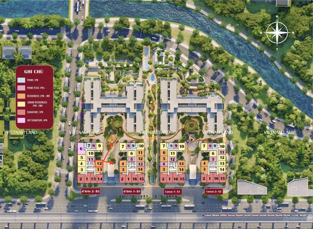 Lusso d'arte phân khu mới mở 2pn 1wc 63,1m2 giá thật, giá tốt và ưu đãi đợt đầu.  0938 656 ***