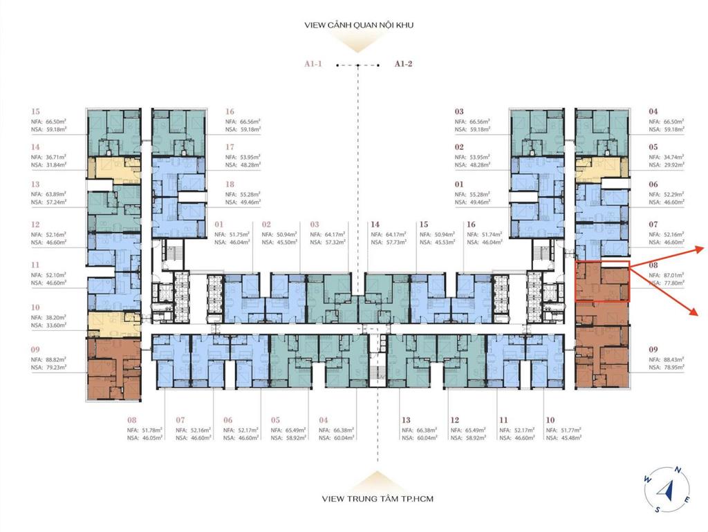 Căn 3pn 2wc dt 86.96m2, tầng đẹp, giá tốt, thanh toán 15% đến khi nhận nhà, htls 19t.  0938 656 ***