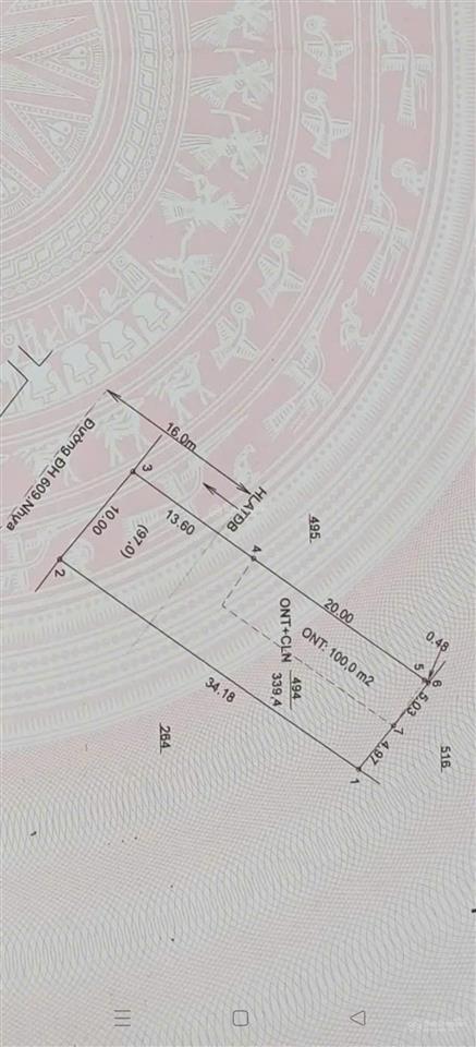Mặt tiền đường nhựa đường dh609, phường phú an, hồ chí minh