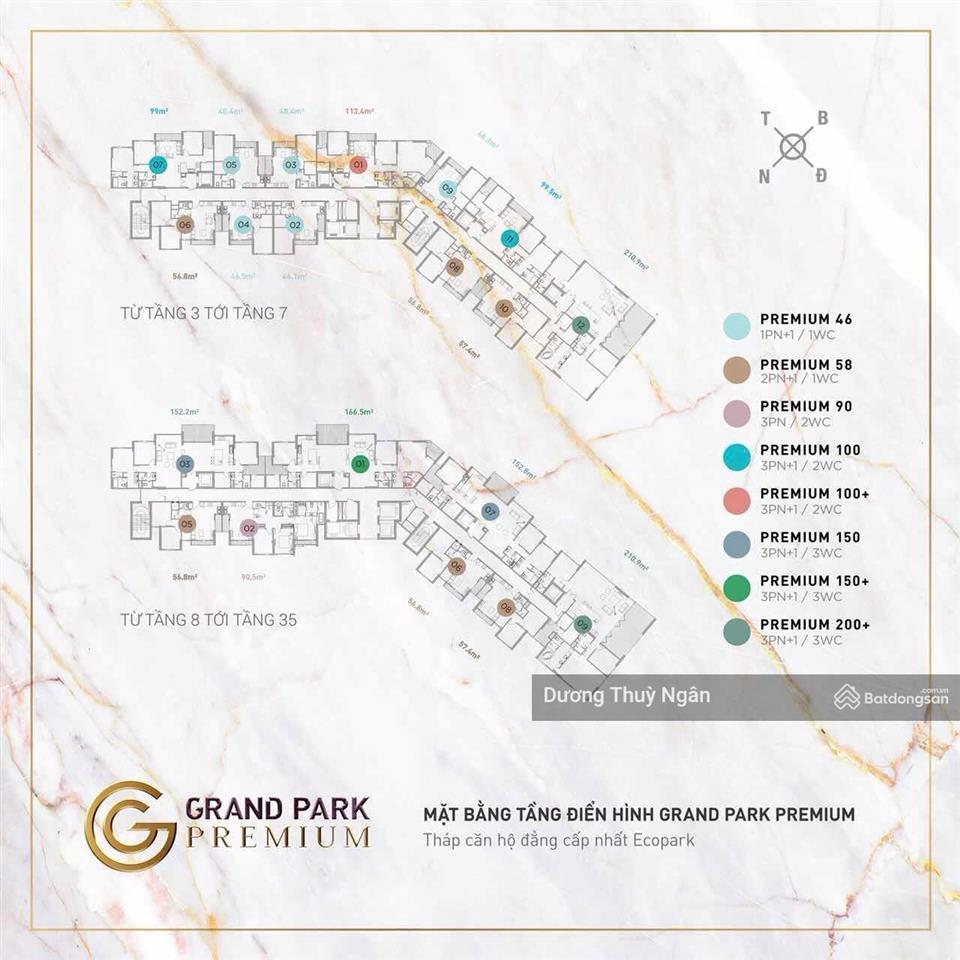 [ giá siêu tốt] bán 3pn thang riêng nguyên bản toà park premium