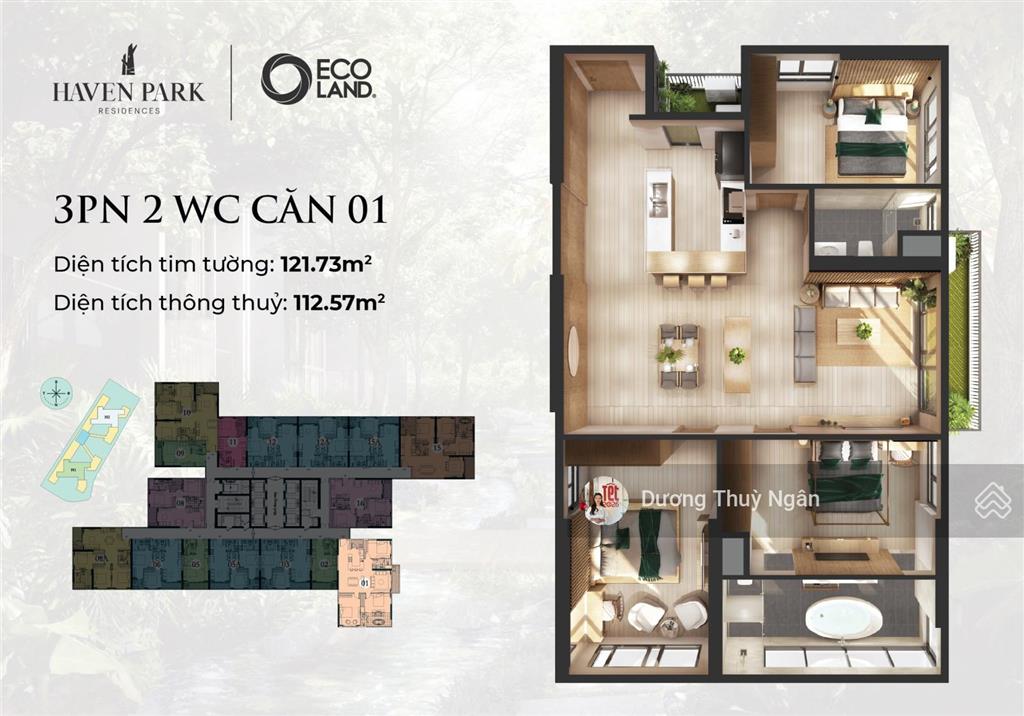 Ngân dương ecopark chuyển nhượng căn góc siêu hiếm tại khu resort 6 sao haven park 113m2  3pn