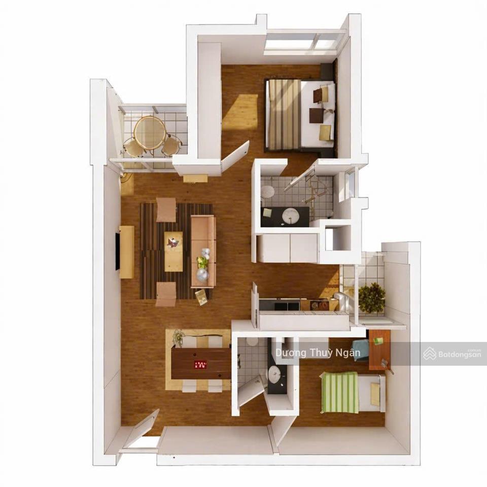 Bán 2 phòng ngủ rừng cọ  full đồ