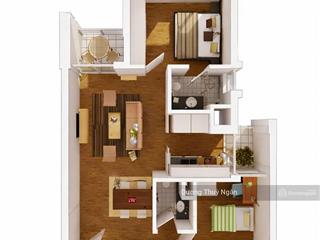 Bán 2 phòng ngủ rừng cọ  full đồ