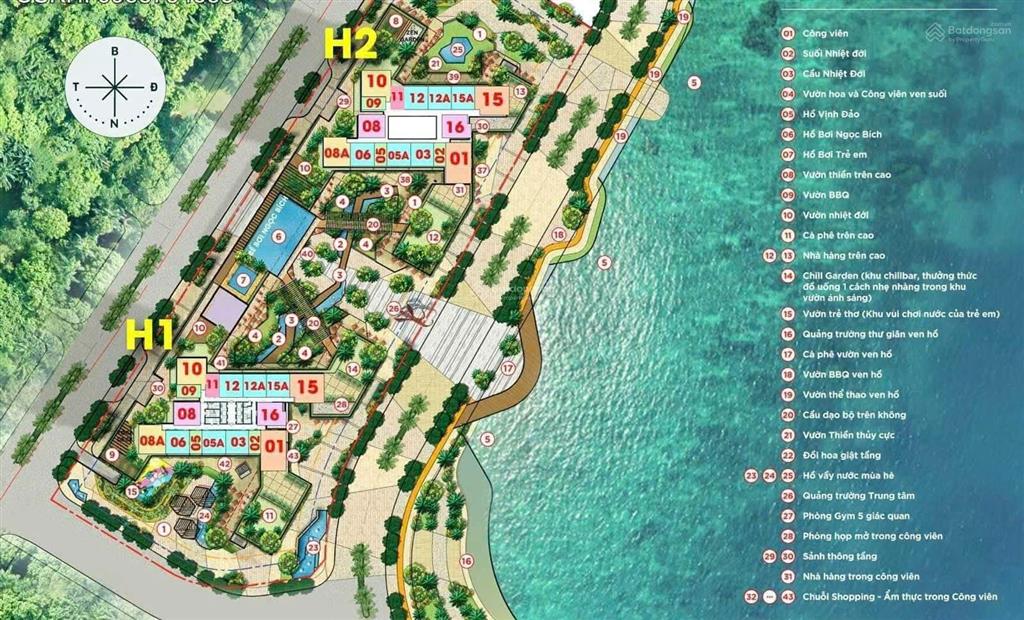 Haven park cắt lỗ 58m2 2pn 2wc đủ đồ view đảo