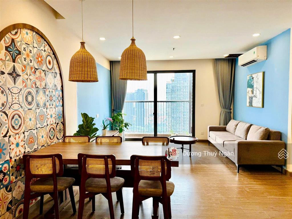 Ngân dương cho thuê 97m2 sky oasis view đảo đủ đồ  14 triệu/tháng