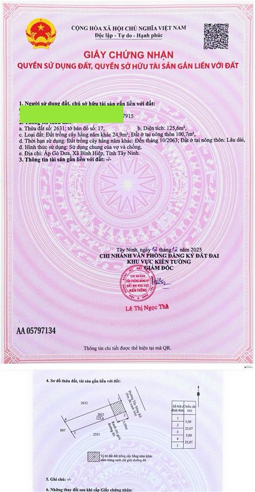 Chủ kẹt tiền cần bán gấp đất kiến tường 150m²  100% thổ giá 650 triệu  0945 585 ***