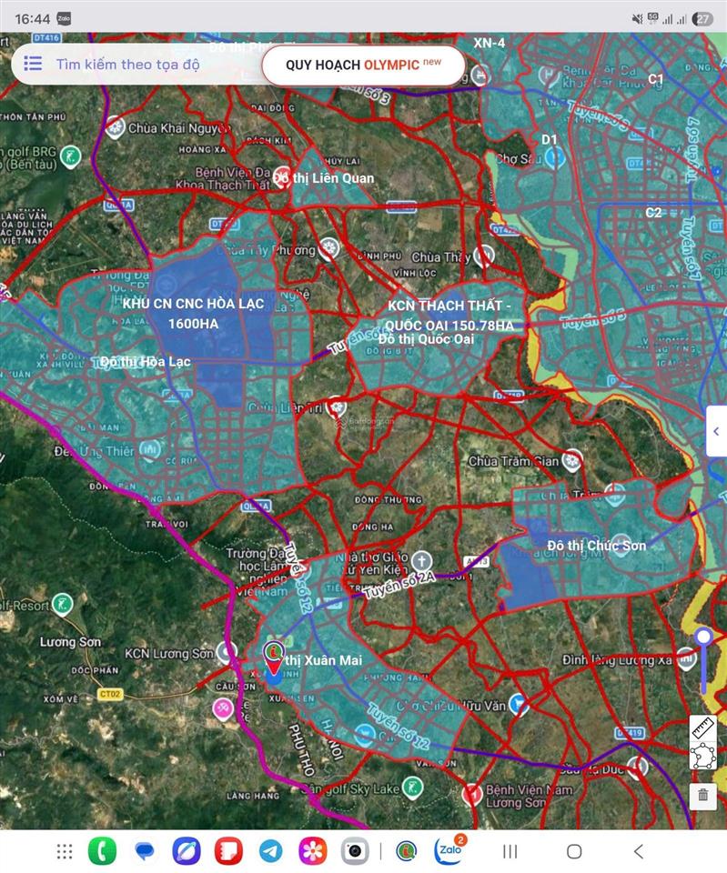 Bán đất thị trấn xuân mai cách đường hồ chí minh khoảng hơn 1km