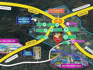 Bán đất thị trấn xuân mai cách đường hồ chí minh khoảng hơn 1km