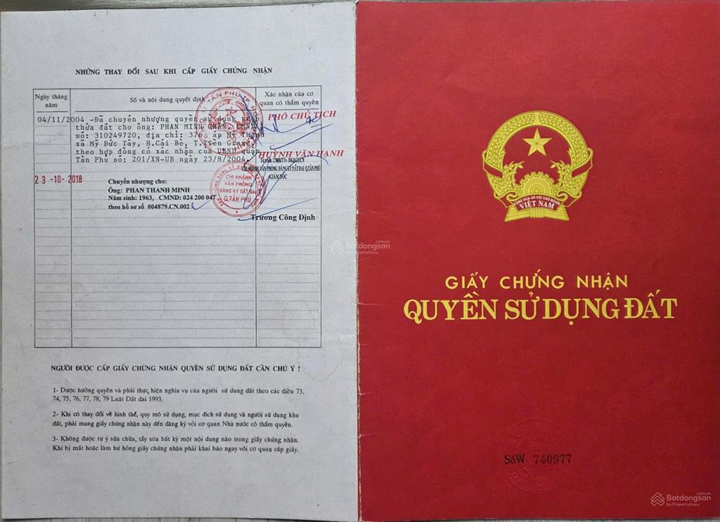 Chính chủ cần bán lô đất vị trí đẹp tại phường phú thạnh, quận tân phú, tp.hcm hẻm xe hơi 10m