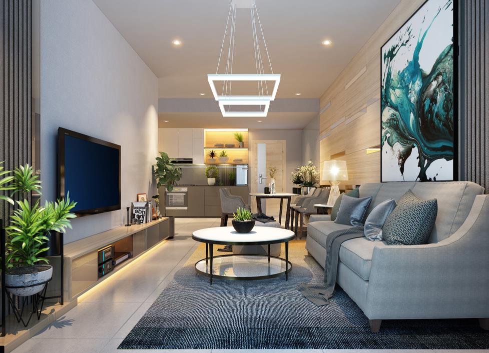 Bán cc safira khang điền ở võ chí công 3,45 tỷ, diện tích 49m2 có full nội thất