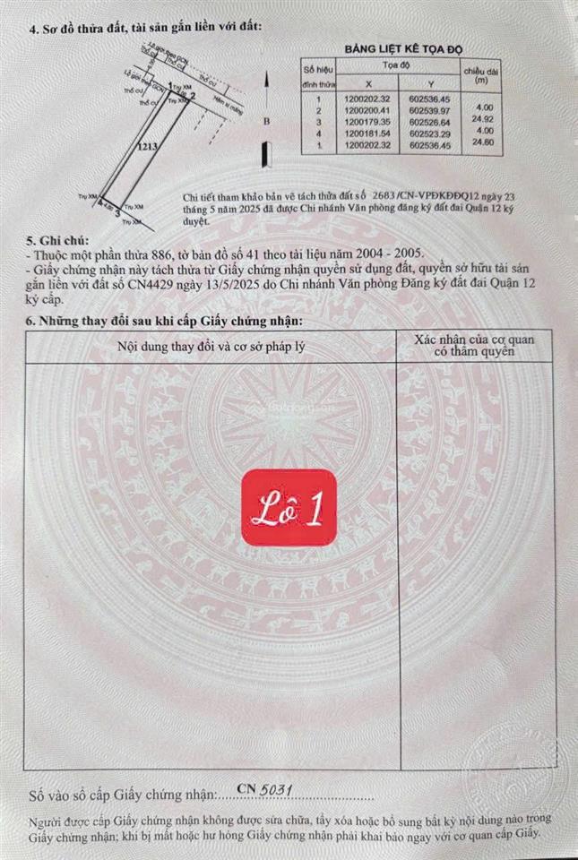 Bán đất vườn lài  phường an phú đông  thích hợp xây chdv