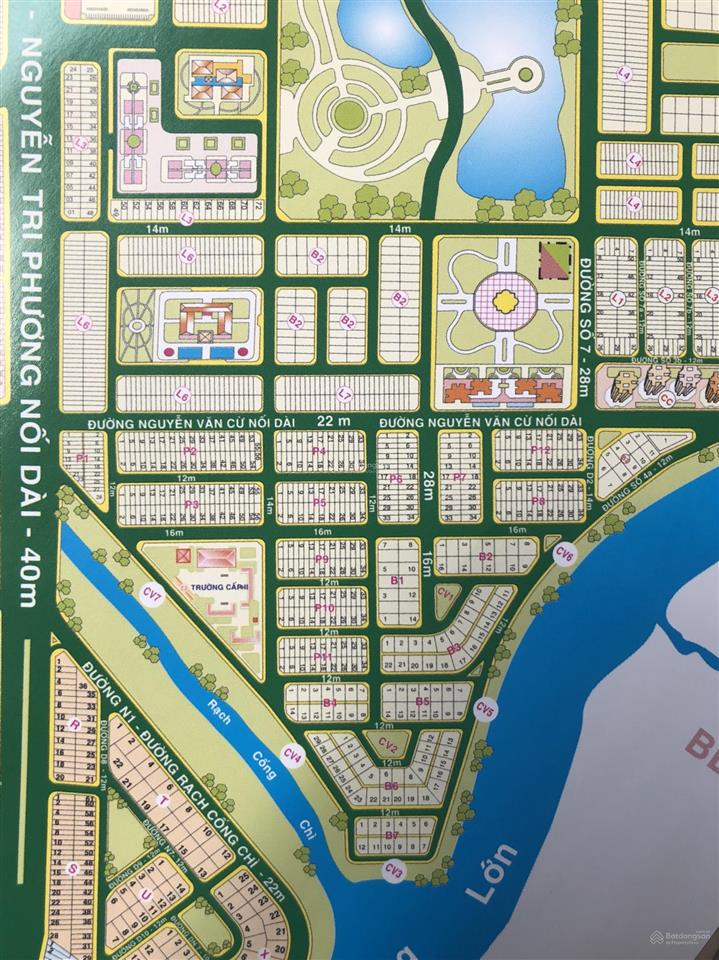 Đất biệt thự view sông 6b kiên cường 250m2 giá 73tr/m2.  chính chủ 0908 444 ***