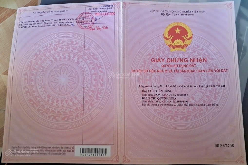 Cần bán đất chính chủ 329,1m2 tại xã lộc quảng, huyện bảo lâmgiá 1.2tỷ gia đình cần chuyển nhượng