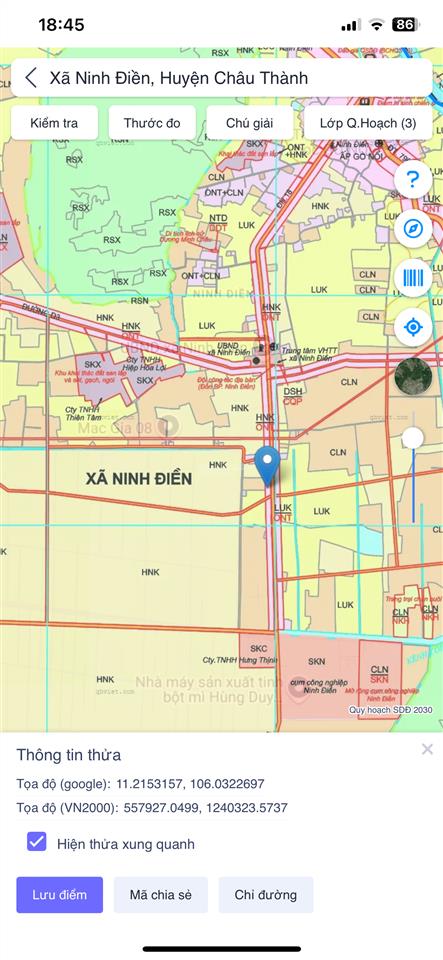 Bán đất giá 2,8 tỷ vnd tại phường ninh thạnh, tây ninh, diện tích 985m2