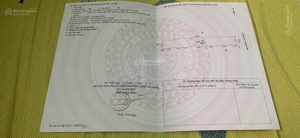 Bán đất giá 2,8 tỷ vnd tại phường ninh thạnh, tây ninh, diện tích 985m2