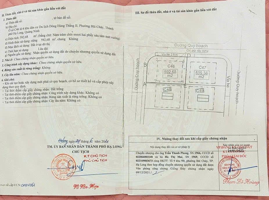 Bán ô góc 2 mặt tiền biệt thự đông hùng thắng, phường bãi cháy. khu trung tâm