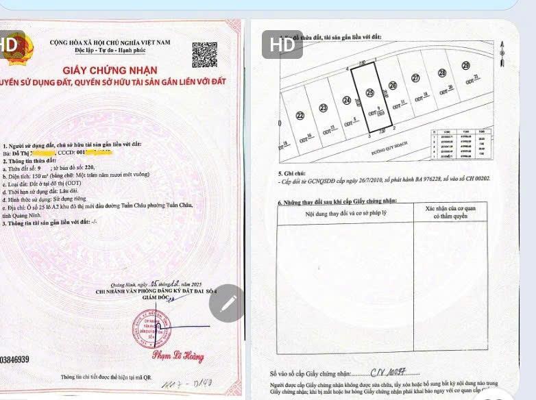 Ô đất 150m2. mt 7.5m. cổng tuần châu, hạ long qn, gần quốc lộ 18, gần tòa nhà hải