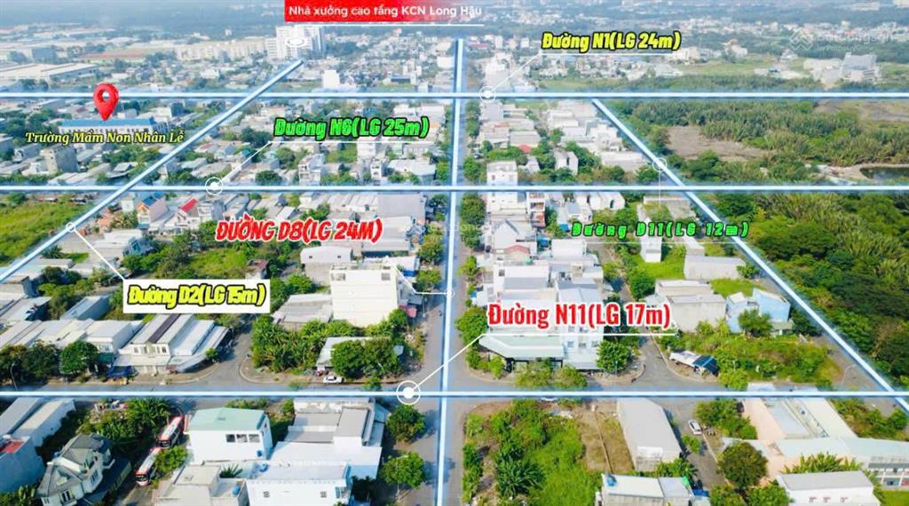 Bán đất nền dự án tại khu dân cư long hậu, 2,1 tỷ, 90m2, chính chủ uy tín