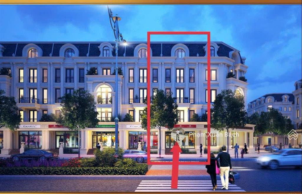 Bán gấp giá 299tr/m2 nhà mặt đường 40m đối diện chung cư, mt 6m, vỉa hè 7m, dt 118m2. louis city hm
