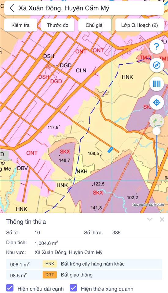 Bán gấp đất sổ đỏ 1000m2 cln đường giao thông vào tận đất 490 triệu chính chủ