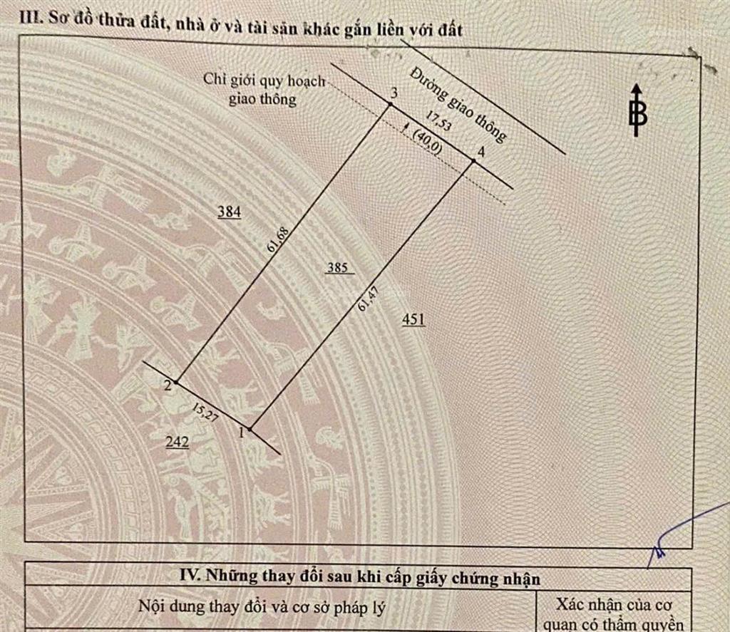 Bán gấp đất sổ đỏ 1000m2 cln đường giao thông vào tận đất 490 triệu chính chủ