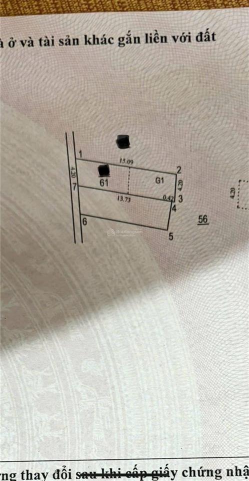 Bán 61m2 đất tây mỗ ngõ thông cách 1 nhà ra oto tránh. 100m ra trường cấp 123 đại mỗ