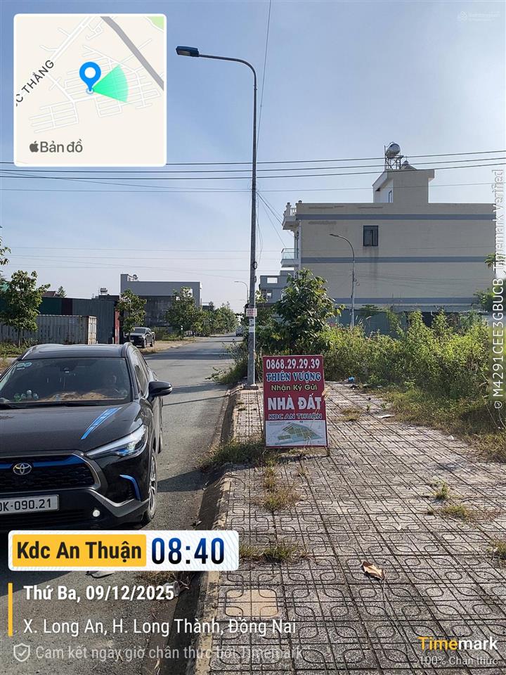 Bán lô 105m2 đường n4 rộng 17m điện âm, nước máy, gần phía ql51 trong kdc an thuận long thành