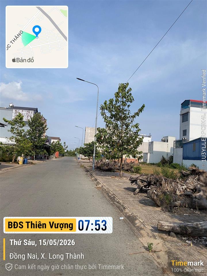 Chính chủ gửi bán lô đất 105m2 đường n5 hướng nam kdc an thuận gần cổng chính sb long thành đồg nai