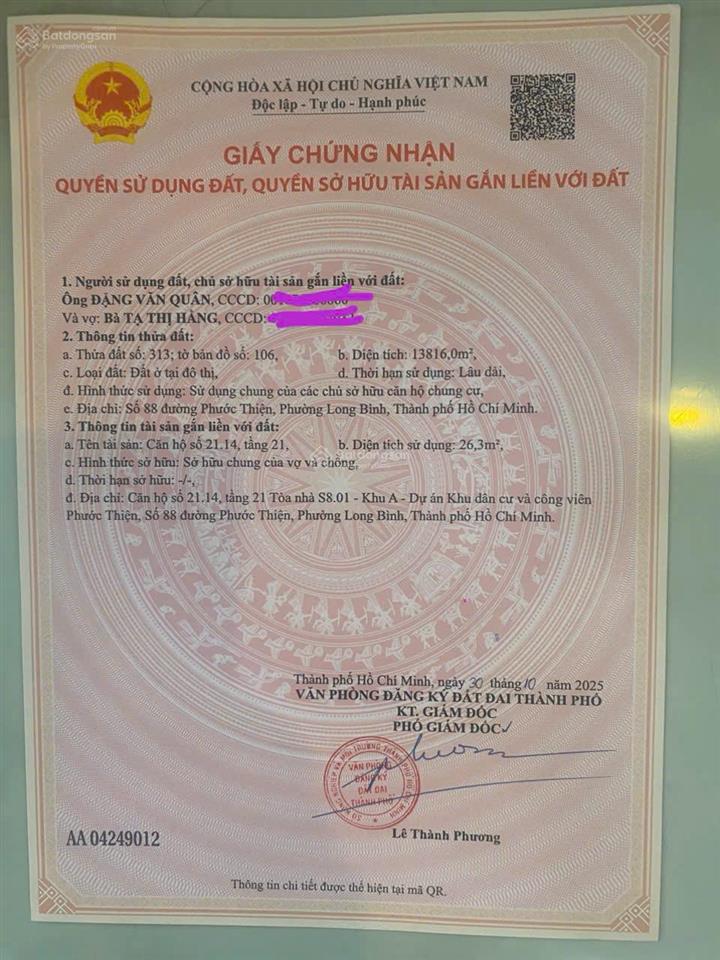 Bán căn studio s8.01 vinhomes grand park  full nội thất  đã có sổ