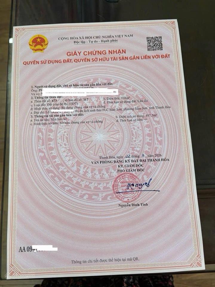 Bán gấp, bán rẻ nhà 5 tầng trục kinh doanh đắt giá mặt cổng dự án du lịch nghỉ dưỡng flc sầm sơn