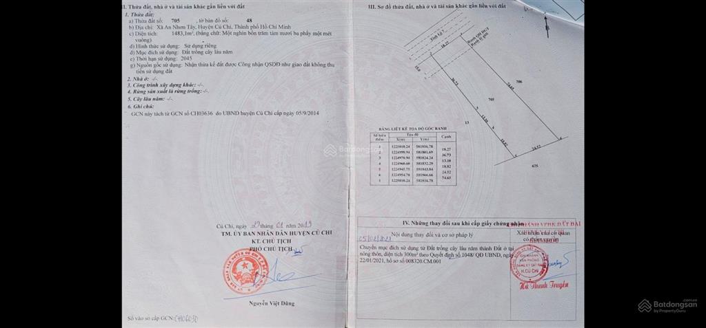Chính chủ cần bán mt tỉnh lộ 7, an nhơn tây. dt 1483m2 có 300m2 thổ. giá 11,5tỷ tl