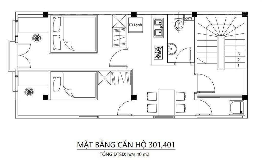 Chính chủ cho thuê căn hộ tại 209 phố định công, phường định công, quận hoàng mai.  0903 421 ***