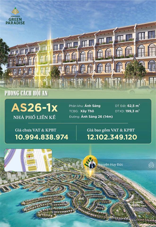 Giỏ hàng nhà liền kề từ 10.1 tỷ, biệt thự 18 tỷ đợt 1 dự án vinhomes green paradise  0903 040 ***