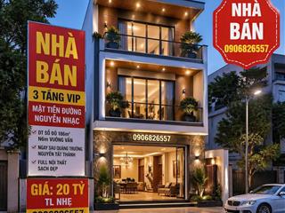 Bán căn nhà 3 tầng vip mặt tiền đường nguyễn nhạc dt 186m2 cách biển 300m