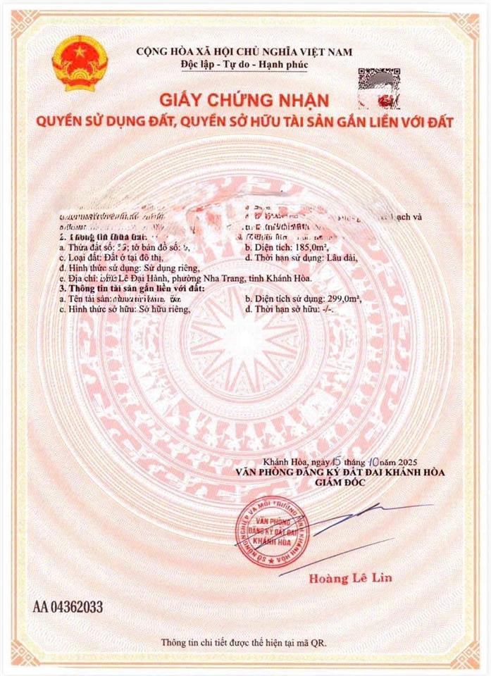 Bán nhà 3 tầng mặt tiền đường lê đại hành trục kinh doanh sầm uất, khu bàn cờ ngang 7.6m giá 29 tỷ.