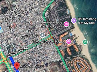 Bán 115m đất mặt tiền đường khuê mỹ đông 1 trục thông hồ xuân hương gần biển khu khuê mỹ chỉ 15,5tỷ