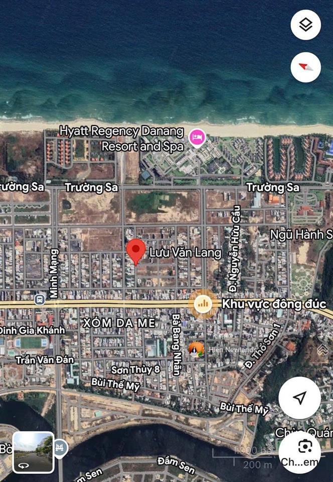 Bán lô góc 215m 2mt đường lưu văn lang giao sơn thuỷ 6 ngang 10m cách bãi tắm sơn thủy chỉ 500m