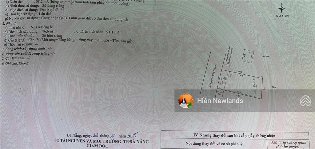 Bán đất mặt tiền đường phó đức chính gần vương thừa vũ gần biển 108m/14,6 tỷ ngang 7m dài 15m đẹp