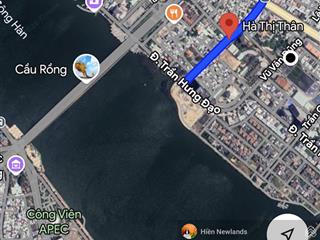 Bán 153m đất mặt tiền đường hà thị thân thông sông hàn gần toà sun ponte gần cầu rồng ngang 6,2m
