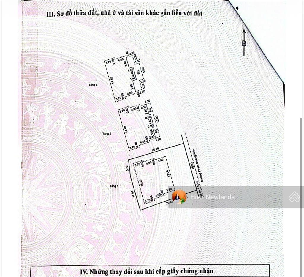 Bán 357m đất x biệt thự 3 tầngmặt tiền đường phạm quang ảnh ngay cầu rồng gần đường võ văn kiệt