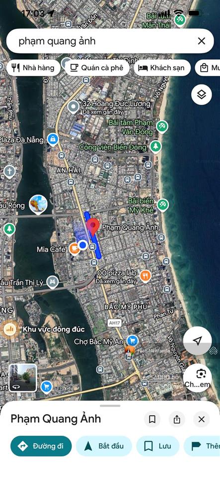 Bán 357m đất x biệt thự 3 tầngmặt tiền đường phạm quang ảnh ngay cầu rồng gần đường võ văn kiệt