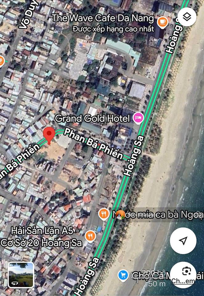 Bán đất mặt tiền đường phan bá phiến vị trí cách biển chỉ 100m giá rẻ chỉ 11,5 tỷ /90m2