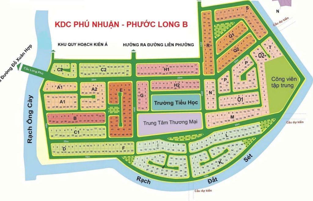 Bán đất biệt thự dự án phú nhuận p. phước long quận 9 giá rẻ  