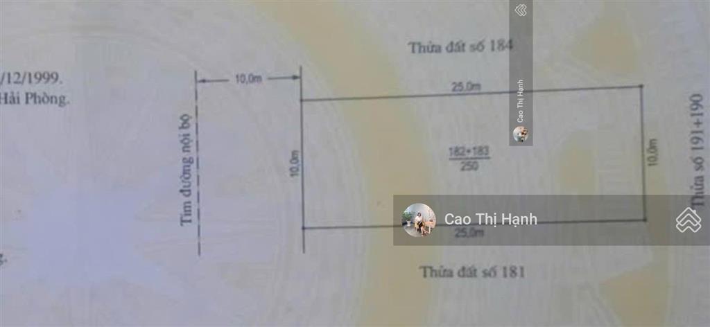 250m2 đất biệt thự hồng thái, an dương  ngang 10m  đường 20m