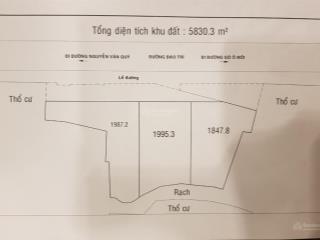 Bán đất cực ngon mt đào trí, p.phú thuận, q7, 5.830 m2 giá siêu tốt, tiện xây cc, phân lô cao cấp