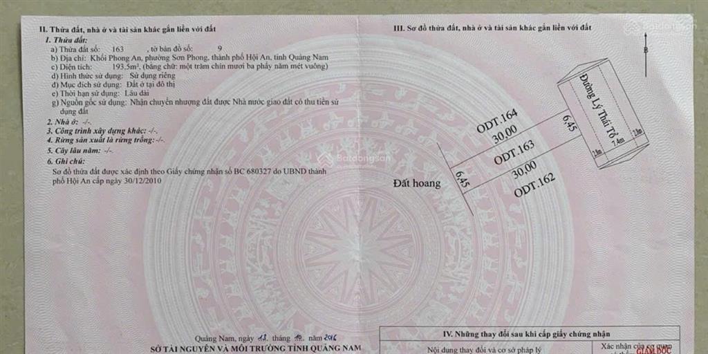 Mình cần bán nhà view lúa làm spa. trục chính lý thái tổ, hội an! giá tốt 193m2 gần biển an bàng