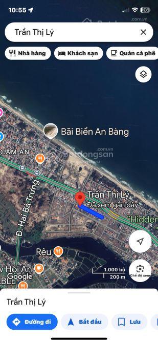 Chủ bán nhanh  2mt hoàng châu ký và trần thị lý  view biển, an bàng, hội an  chỉ 4 tỷ