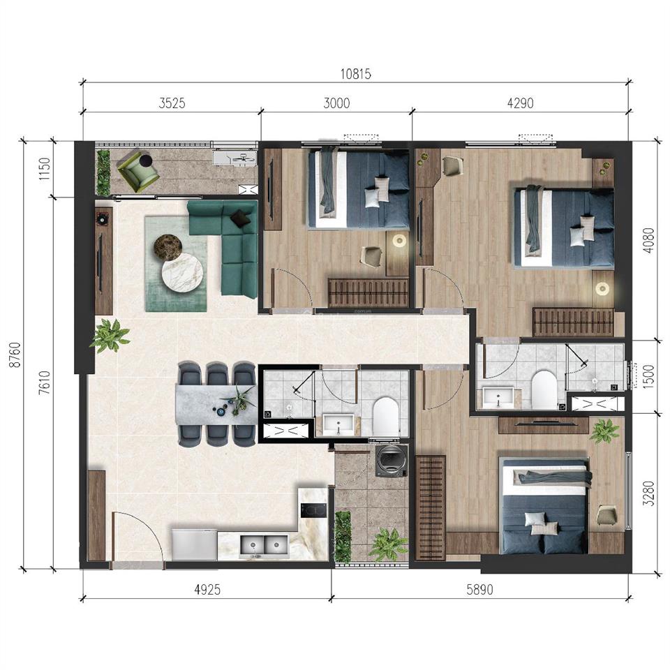 Bán căn hộ 3pn a&t sky garden  giá 3 tỷ 450 view trực diện thành phố