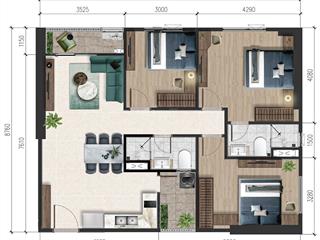 Bán căn hộ 3pn a&t skygarden  gía 3ty450 view trực diện thành phố