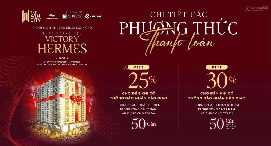 Giỏ hàng căn hộ the win city giá từ 30tr/m2  tt 15% ký hđmb  tặng nội thất gỗ an cường